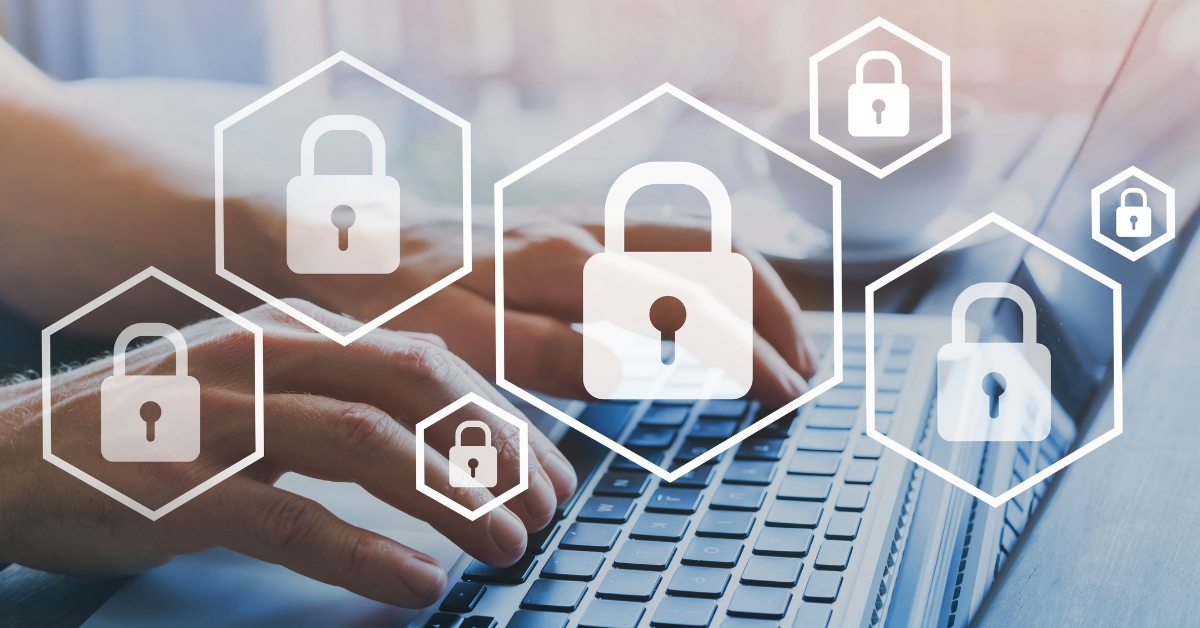 Image of keyboard with padlock symbol